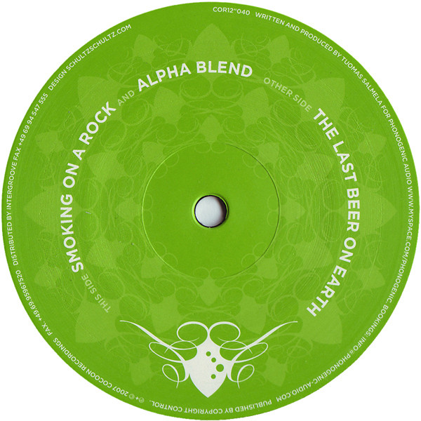 Phonogenic - The Last Beer On Earth | Cocoon Recordings (COR12"040) - 2