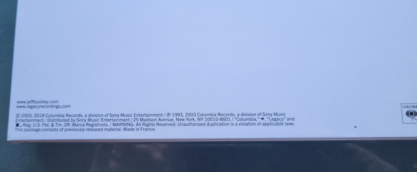 Jeff Buckley - Live At Sin-é | Columbia (19958406171) - 4 Jeff Buckley - Live At Sin-é | Columbia (19958406171) - 4