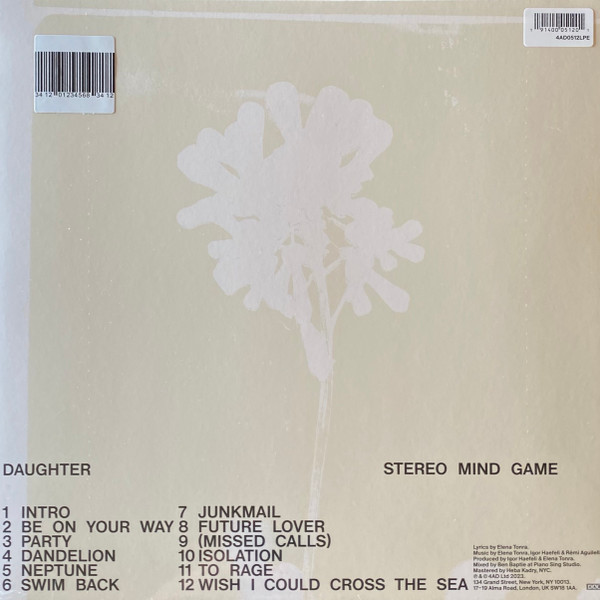 Daughter - Stereo Mind Game | 4AD (4AD0512LPE) - 2