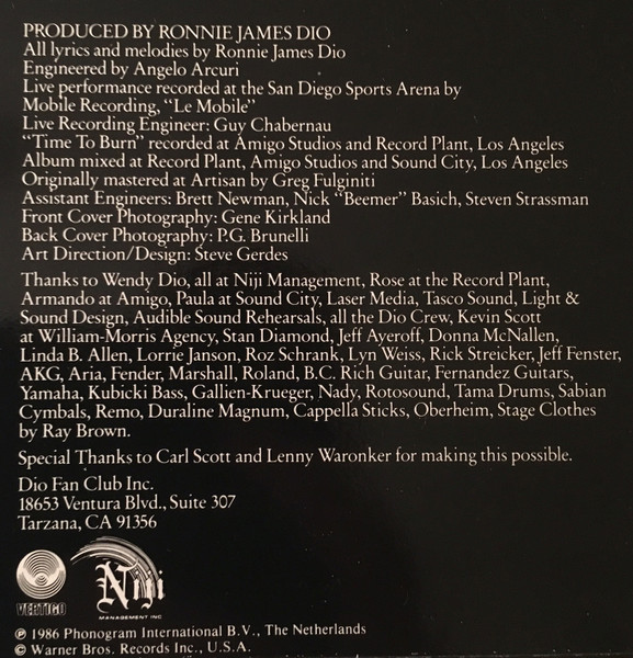 Dio - Intermission | Vertigo (830 078-1) - 4 Dio - Intermission | Vertigo (830 078-1) - 4