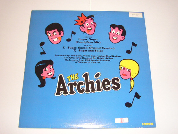 The Archies - Sugar, Sugar (Special Extended Candyfloss Mix) | Carrere (CAR 72511)