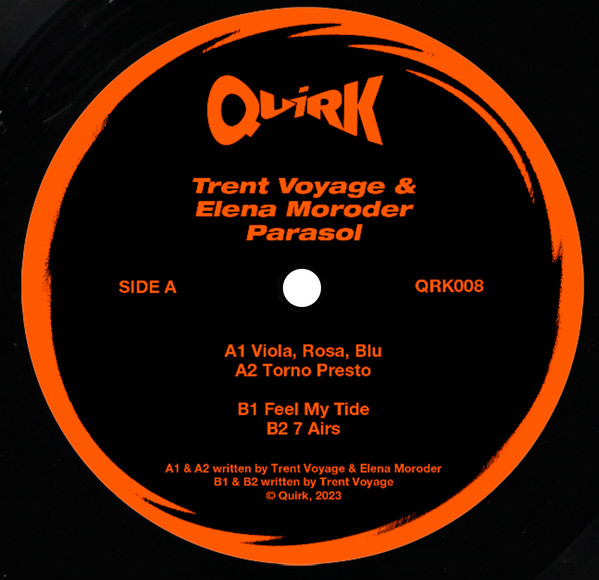 Trent Voyage  &  Elena Moroder - Parasol | Quirk (QRK008) - 3