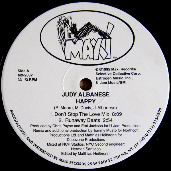 Judy Albanese - Happy | Maxi Records (MX-2032) - 3