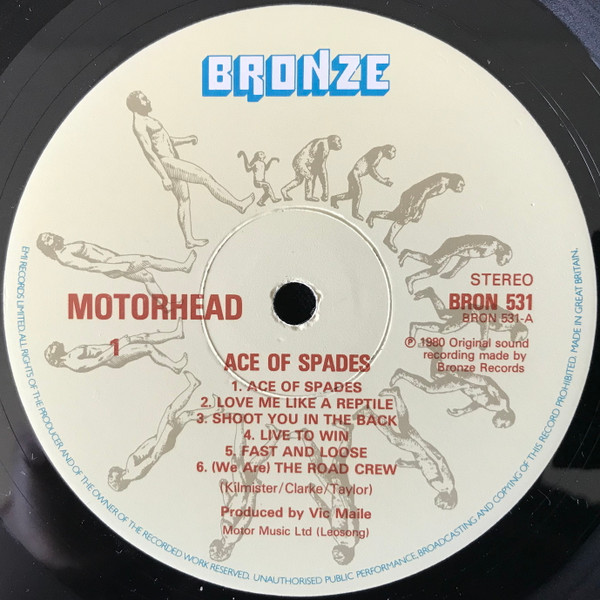 Motörhead - Ace Of Spades | Bronze (BRON 531) - 3 Motörhead - Ace Of Spades | Bronze (BRON 531) - 3