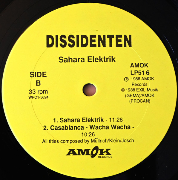 Dissidenten - Sahara Elektrik | Amok Records (AMOK LP516) - 4