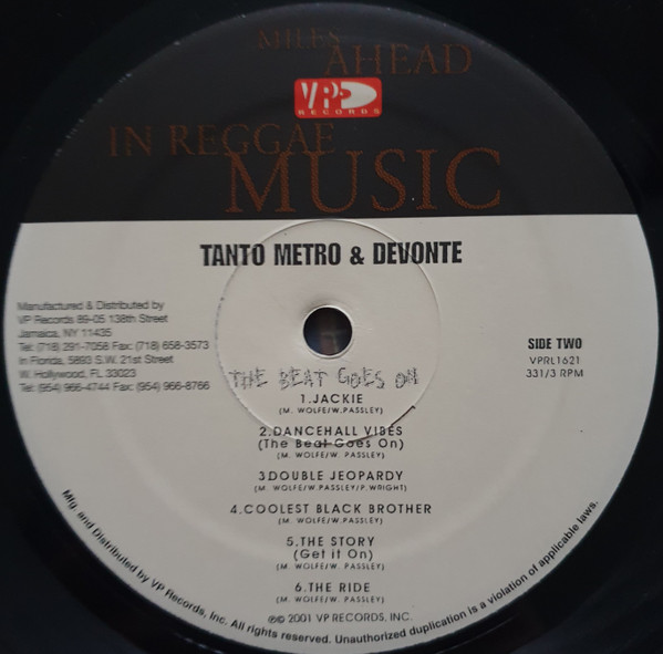 Tanto Metro & Devonte - The Beat Goes On | VP Records (VPRL 1621) - 4