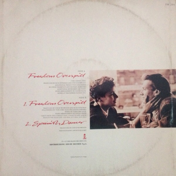 Steve Winwood - Freedom Overspill | Island Records (ISX 294)