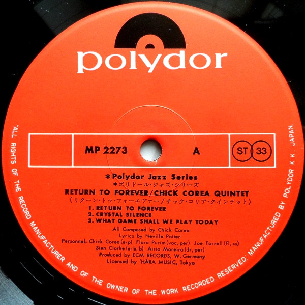 Chick Corea - Return To Forever | Polydor (MP 2273) - 4