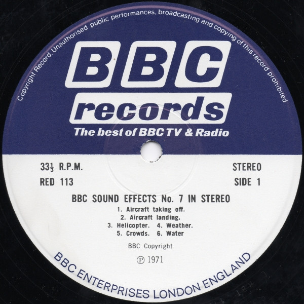 No Artist - Stereo Sound Effects No. 7 | BBC Records (RED 113S) - 3 No Artist - Stereo Sound Effects No. 7 | BBC Records (RED 113S) - 3