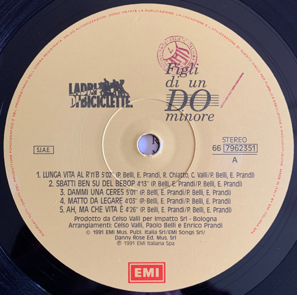 Ladri Di Biciclette - Figli Di Un Do Minore | EMI (66 7962351) - 3