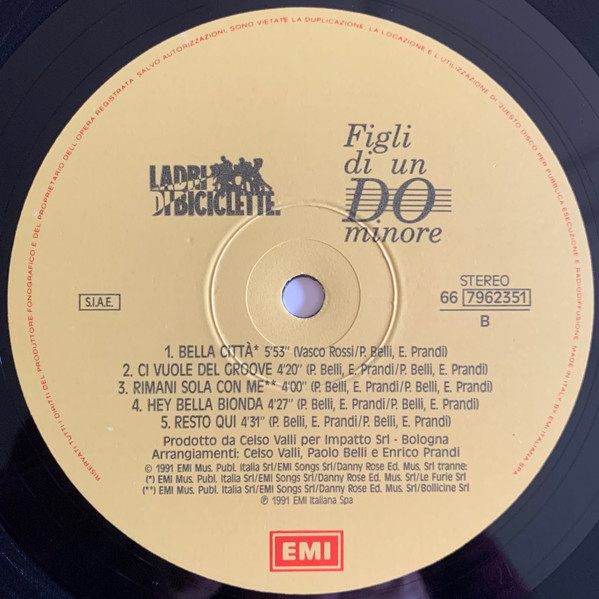 Ladri Di Biciclette - Figli Di Un Do Minore | EMI (66 7962351) - 4