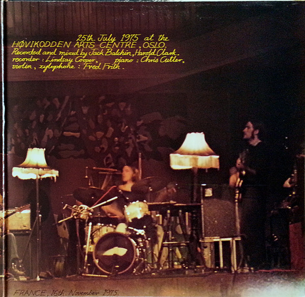Henry Cow - Concerts | Compendium Records (FIDARDO 1) - 3
