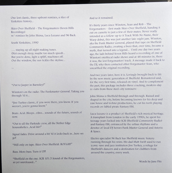 Forgemasters - Skies Over Sheffield EP | Seven Hills (SHR000) - 4