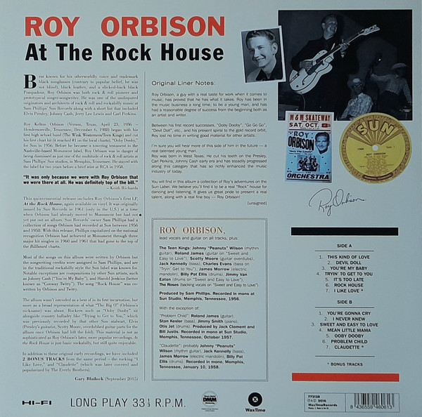 Roy Orbison - At The Rock House | WaxTime (772128) - 2