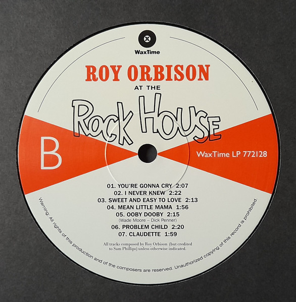Roy Orbison - At The Rock House | WaxTime (772128) - 4