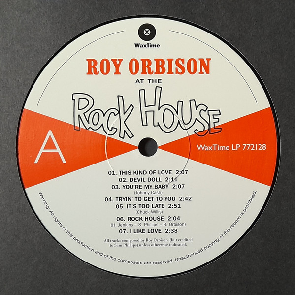 Roy Orbison - At The Rock House | WaxTime (772128) - 3