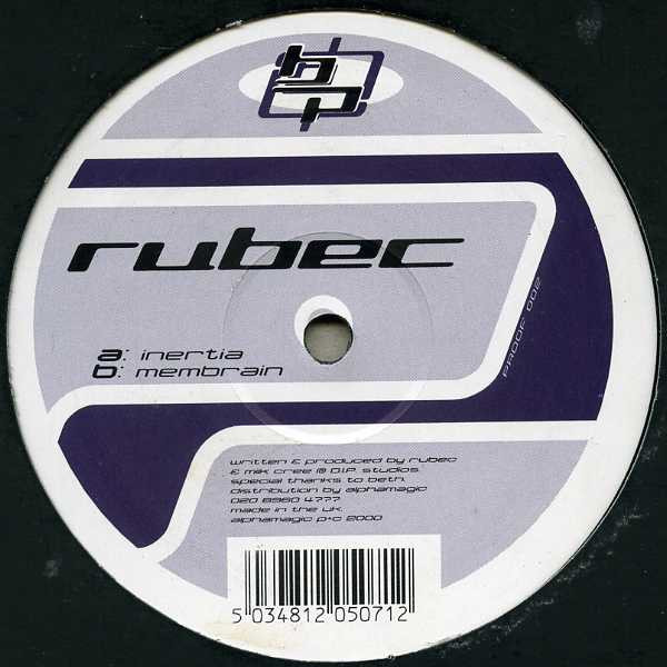 Rubec - Inertia / Membrain | Bulletproof Records (PROOF 002) - main