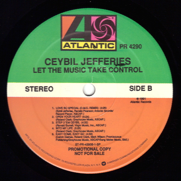 Ceybil Jefferies - Let The Music Take Control | Atlantic (PR 4290) - 2
