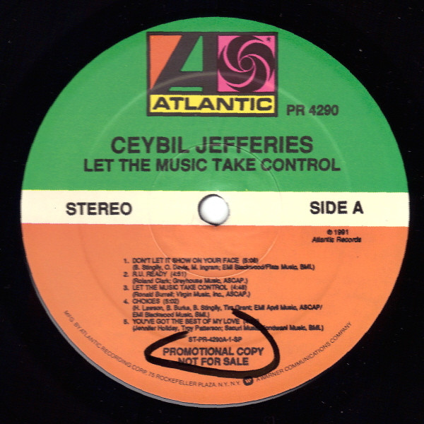 Ceybil Jefferies - Let The Music Take Control | Atlantic (PR 4290)