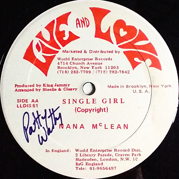 Tiger / Nana McLean - Bam Bam / Single Girl | Live And Love (LLDIS 51) - 2