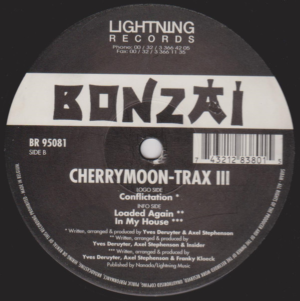 Cherry Moon Trax - Trax III | Bonzai Records (BR 95081)