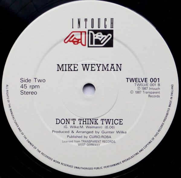 Mike Weyman - I'll Make Your Body Rock  | Intouch (TWELVE 001)