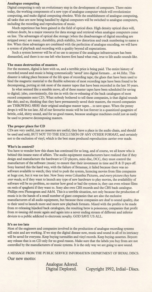 Beautyon - Your Ignorance Makes Me Ill, And Angry | Irdial Discs (30 ird bto 2) - 13