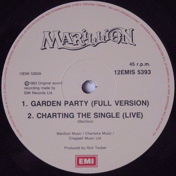 Marillion - Garden Party (The Great Cucumber Massacre) | EMI (12 EMIS 5393) - 3 Marillion - Garden Party (The Great Cucumber Massacre) | EMI (12 EMIS 5393) - 3