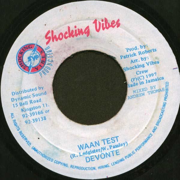 Devonte - Waan Test | Shocking Vibes (none) - main