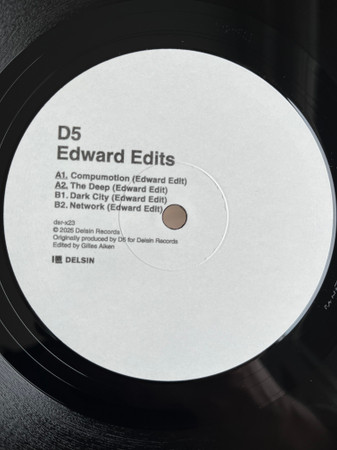 D5 - Edward Edits | Delsin Records (Dsr-x23)