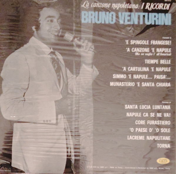Bruno Venturini - La Canzone Napoletana: I Ricordi | International Joker Production (SM 4175) - 2