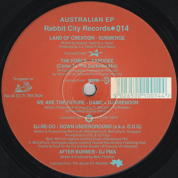 Various - Australian EP | Rabbit City Records (✱014) - main