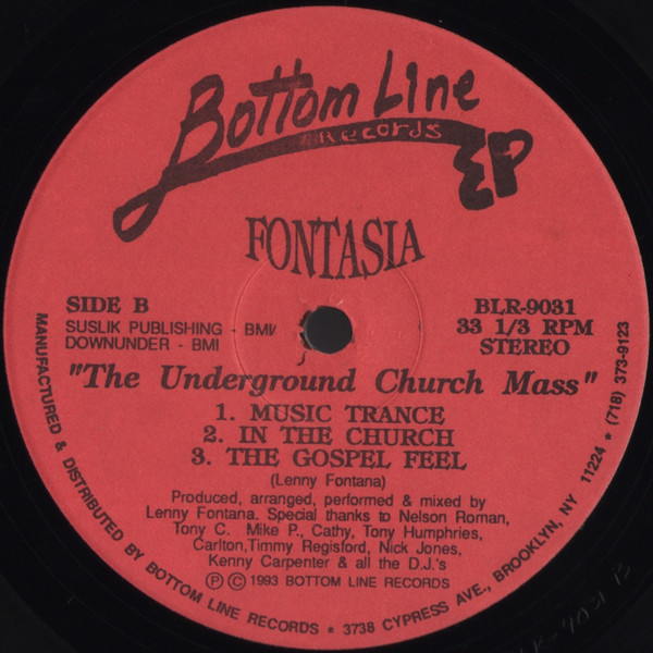 Fontasia - The Underground Church Mass EP | Bottom Line Records (BLR-9031) - 2 Fontasia - The Underground Church Mass EP | Bottom Line Records (BLR-9031) - 2