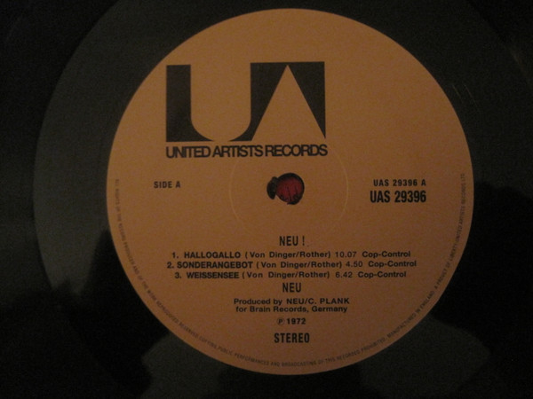 Neu! - Neu! | United Artists Records (UAS 29396) - 3