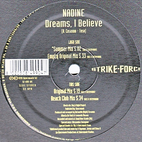 Nadine - Dreams, I Believe | Strike Force (SF 499-04)
