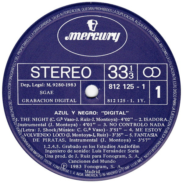 Azul Y Negro - Digital | Mercury (812 125-1) - 3