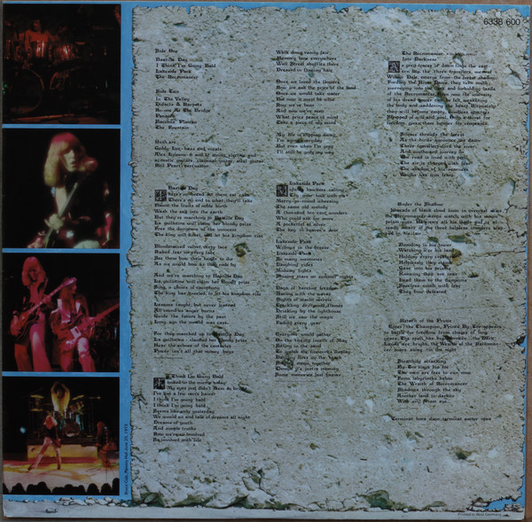 Rush - Caress Of Steel | Mercury (6338 600) - 4