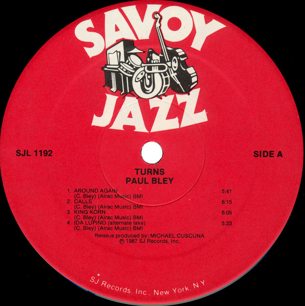 Paul Bley - Turns | Savoy Jazz (SJL 1192) - 2