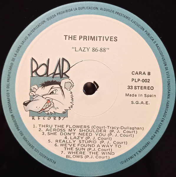 The Primitives - Lazy 86 - 88 | Polar Records (PLP-002) - 4