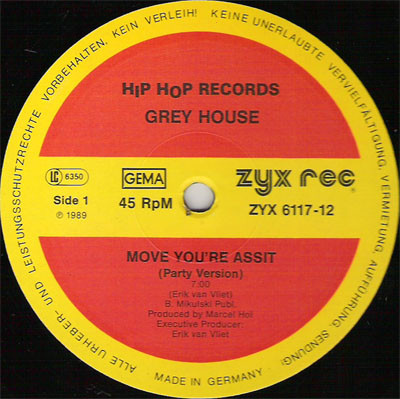 Greyhouse - Move You're Assit | ZYX Records (ZYX 6117-12)