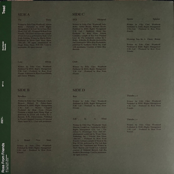 Ross From Friends - Tread | Brainfeeder (BF113) - 3 Ross From Friends - Tread | Brainfeeder (BF113) - 3