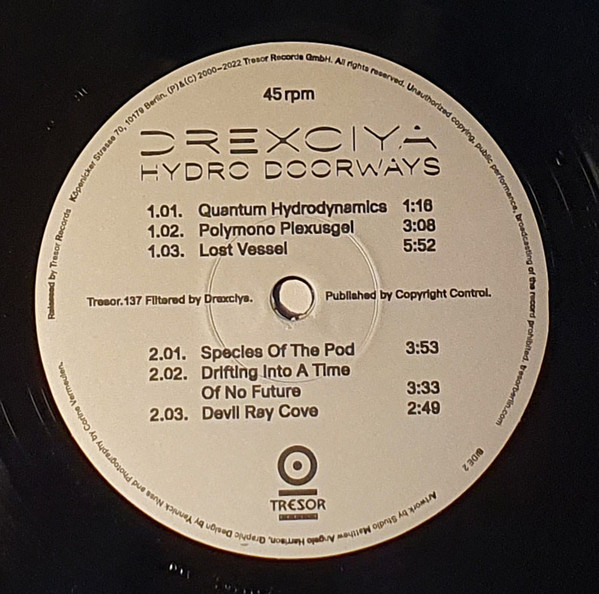 Drexciya - Hydro Doorways | Tresor Records (Tresor.137) - 2