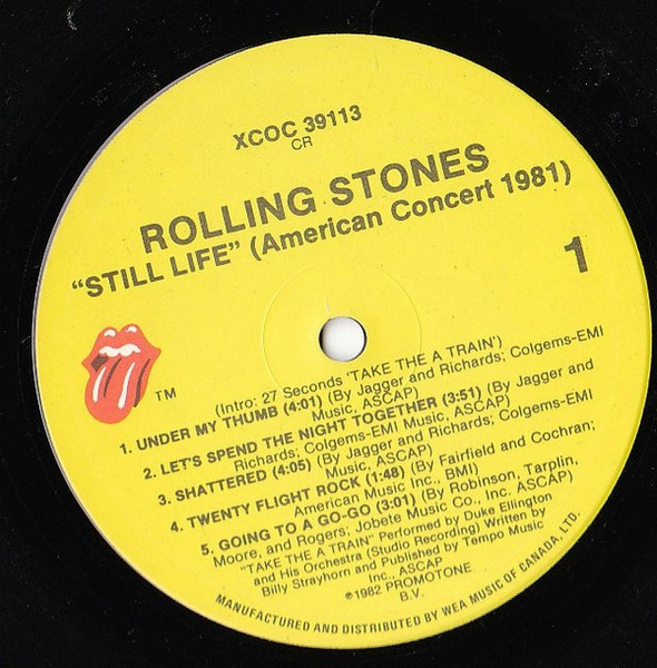 The Rolling Stones - Still Life (American Concert 1981) | Rolling Stones Records (XCOC 39113) - 4 The Rolling Stones - Still Life (American Concert 1981) | Rolling Stones Records (XCOC 39113) - 4