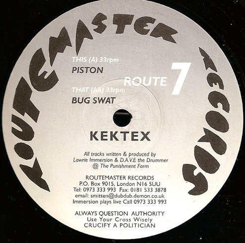 Kektex - Piston / Bug Swat | Routemaster Records (ROUTE 7) - 2