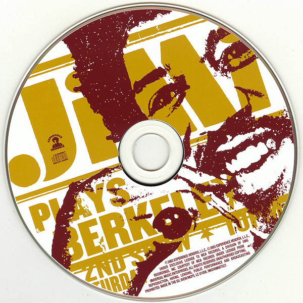 The Jimi Hendrix Experience - Live At Berkeley | Experience Hendrix (0602498607527) - 3 The Jimi Hendrix Experience - Live At Berkeley | Experience Hendrix (0602498607527) - 3