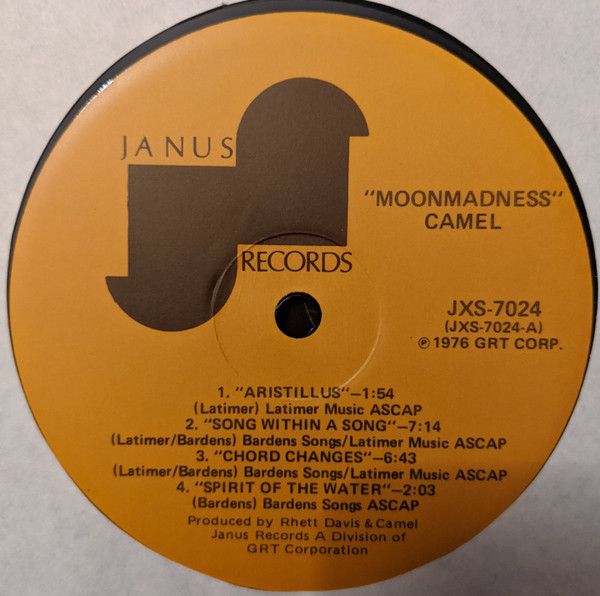Camel - Moonmadness | Janus Records (JXS 7024) - 4 Camel - Moonmadness | Janus Records (JXS 7024) - 4
