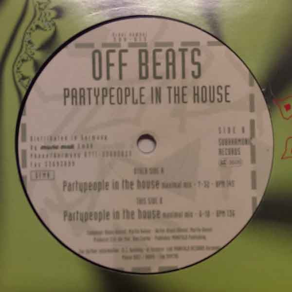 Off Beats - Partypeople In The House | Subharmonic Records (SUH 0013) - main Off Beats - Partypeople In The House | Subharmonic Records (SUH 0013) - main