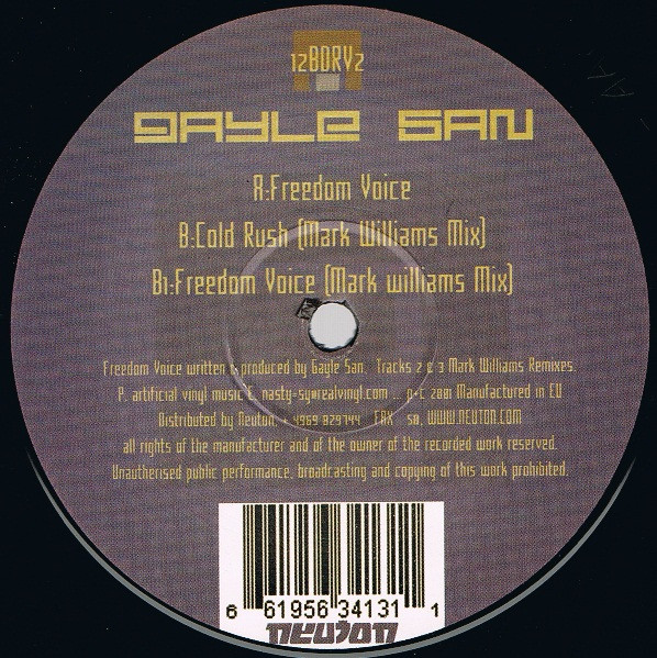 Gayle San - Freedom Voice | Real Vinyl (12BDRV002)