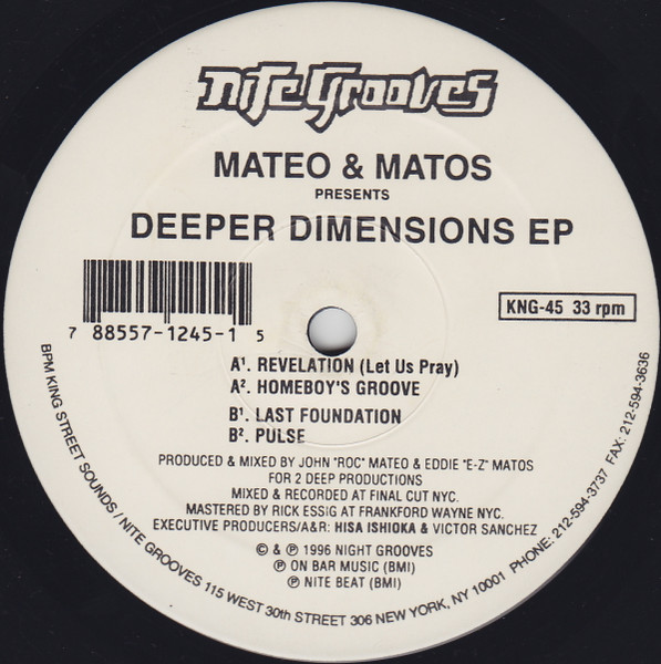 Mateo & Matos - Deeper Dimensions EP | Nite Grooves (KNG-45) - main Mateo & Matos - Deeper Dimensions EP | Nite Grooves (KNG-45) - main