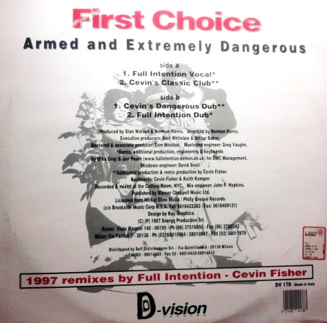 First Choice - Armed And Extremely Dangerous | D:vision Records (DV 178) - 2